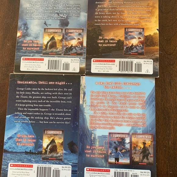 I Survived Paperback Books - Lot of 4 - Picture 2 of 2